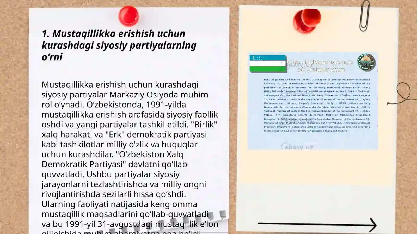 Oʻzbekistondagi ijtimoiy-siyosiy jarayonlar 3