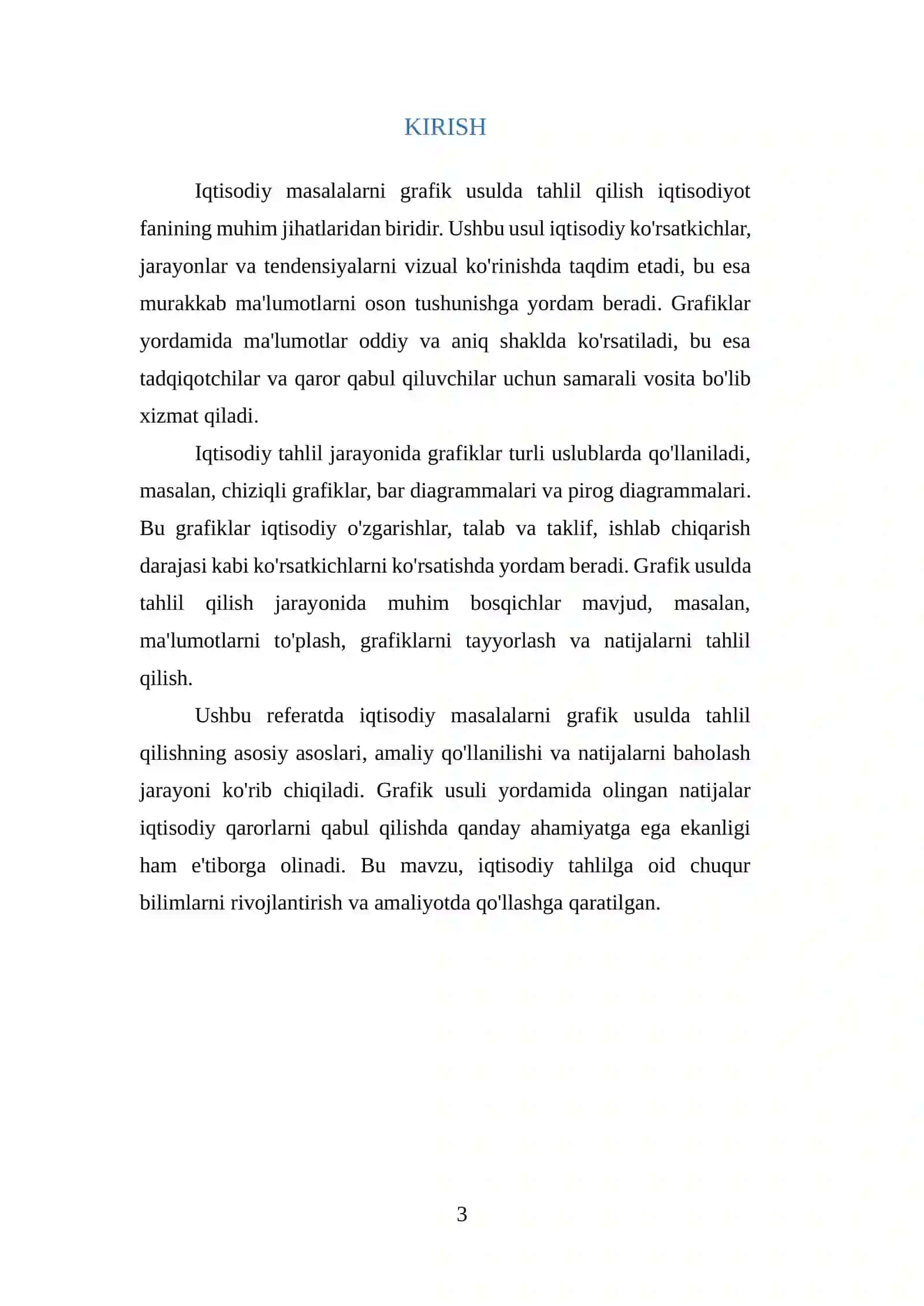 IQTISODIY MASALALARNI GRAFIK USULDA TAHLIL QILISHNING ASOSIY ASOSLARI 3