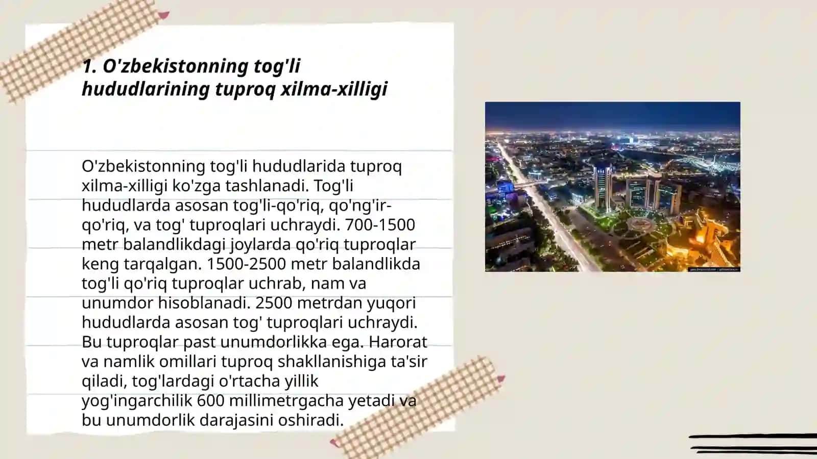O'zbekistonning tog'li hududlarining tuproq xilma-xilligi 3