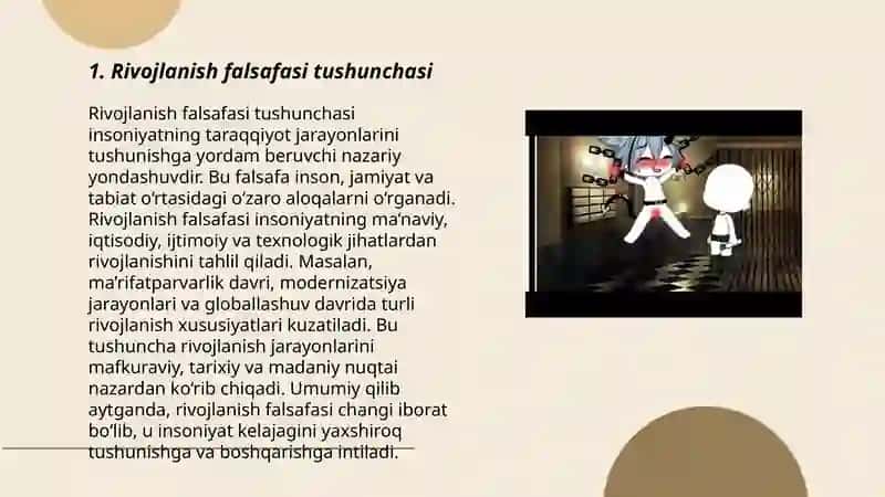 Rivojlanish falsafasi 3