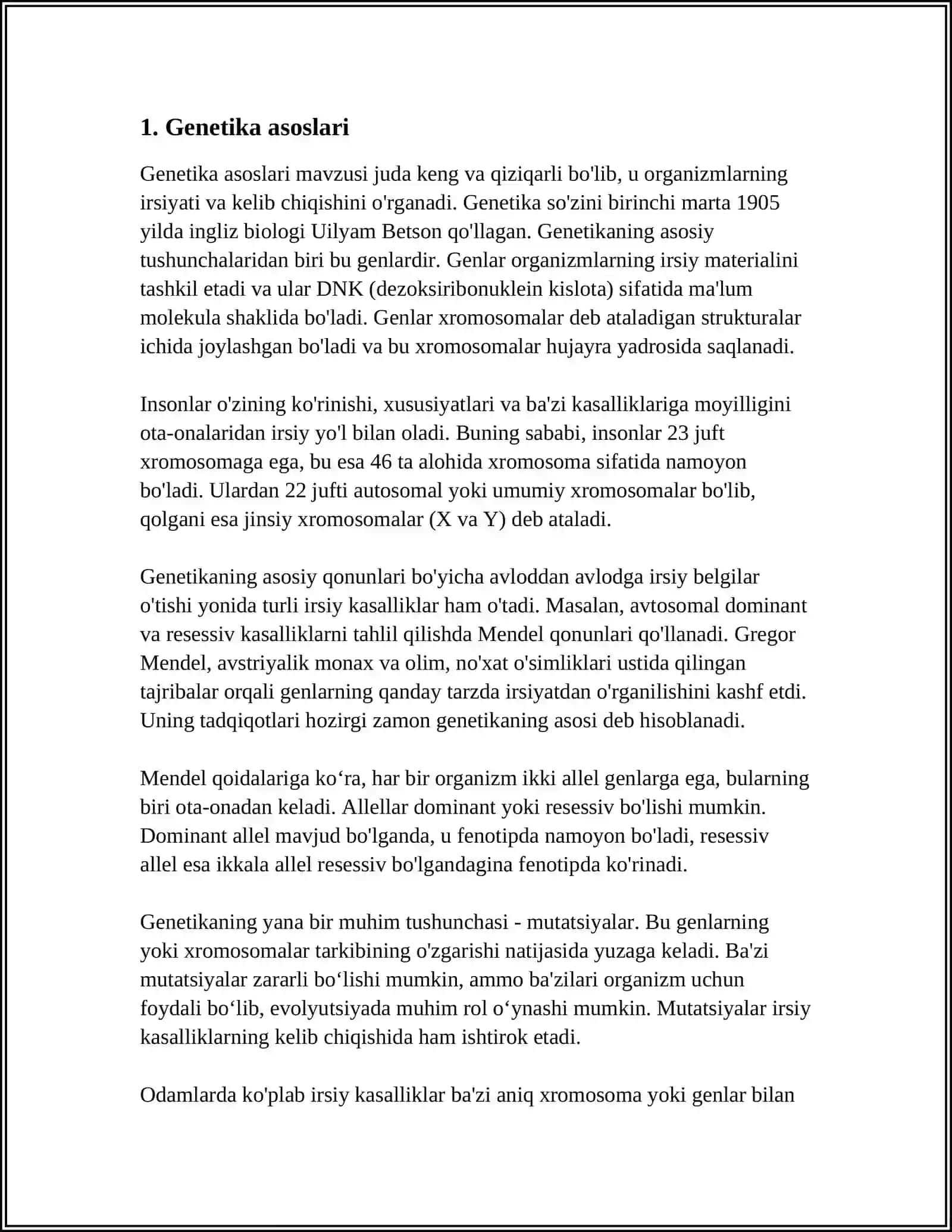 BIOLOGIYA 10SINFDAN MASALA VA MASHQLAR YECHISH REBUS KRASSVORD CHAYNVORDLAR TUZISH 3