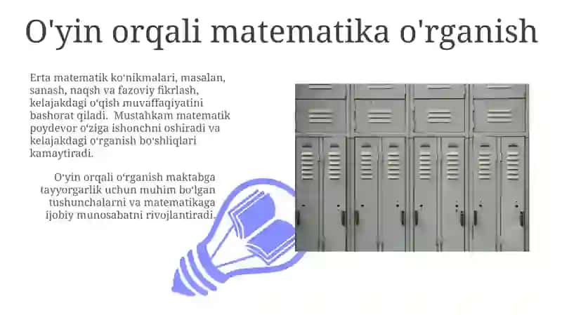 Bolalarni maktabga tayyorlashda matematik bilmlarning orni 3