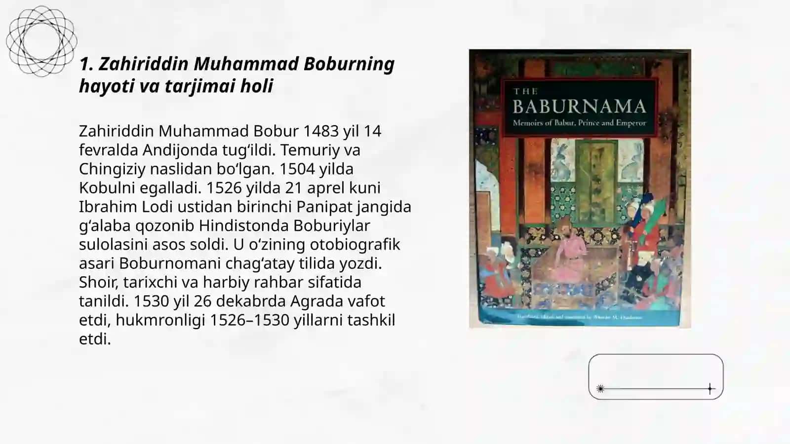 Zahiriddin Muhammad Bobur 3