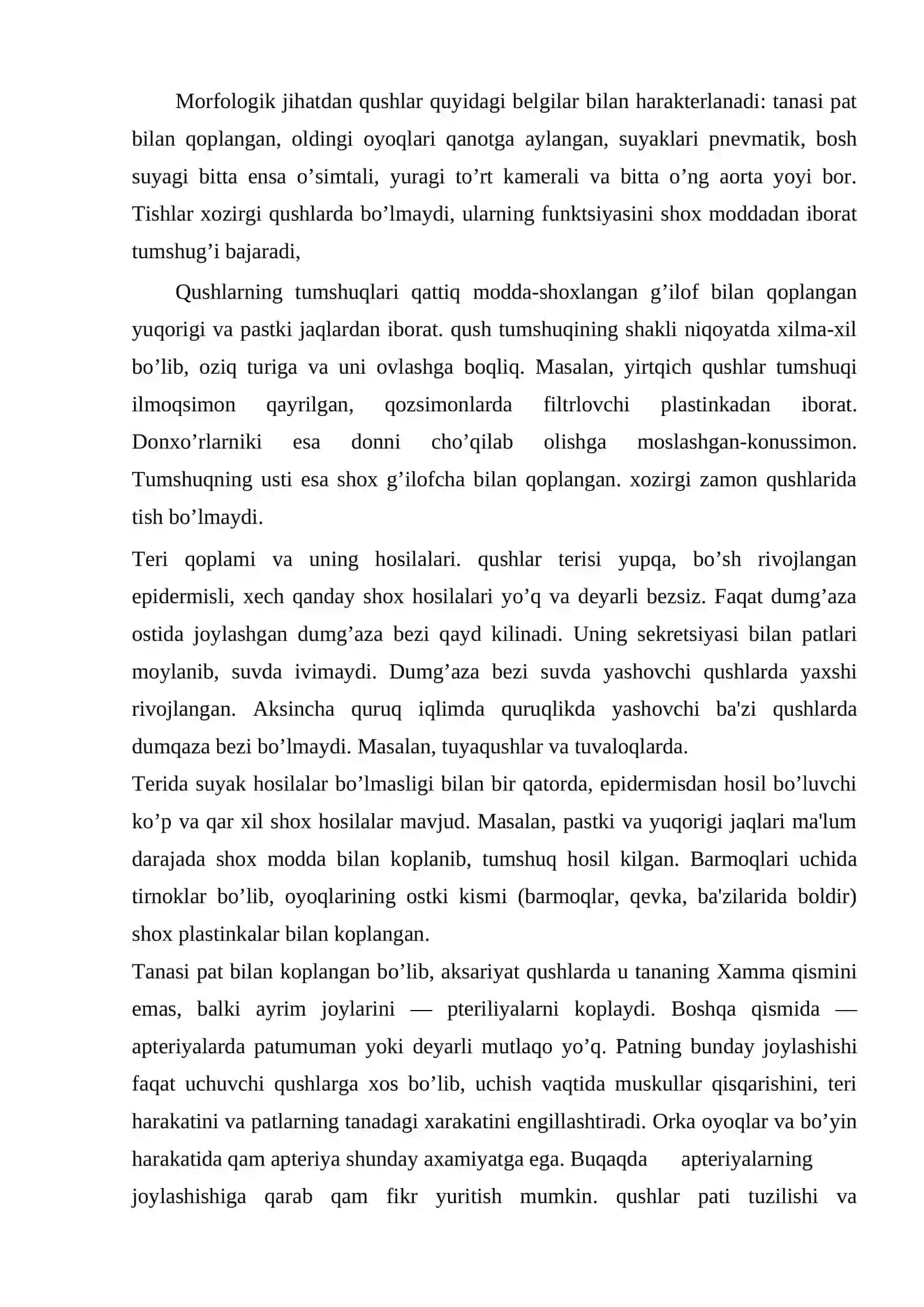 Qushlarning kelib chiqishi va evalyutsiyasi 3