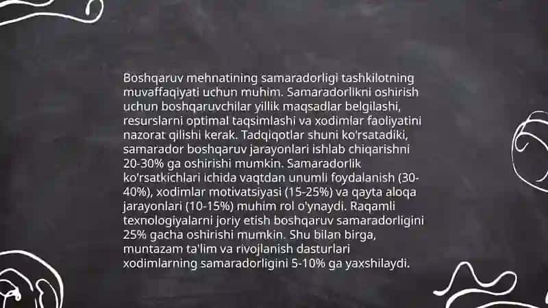 Boshqaruv mehnatini tashkil qilish 3