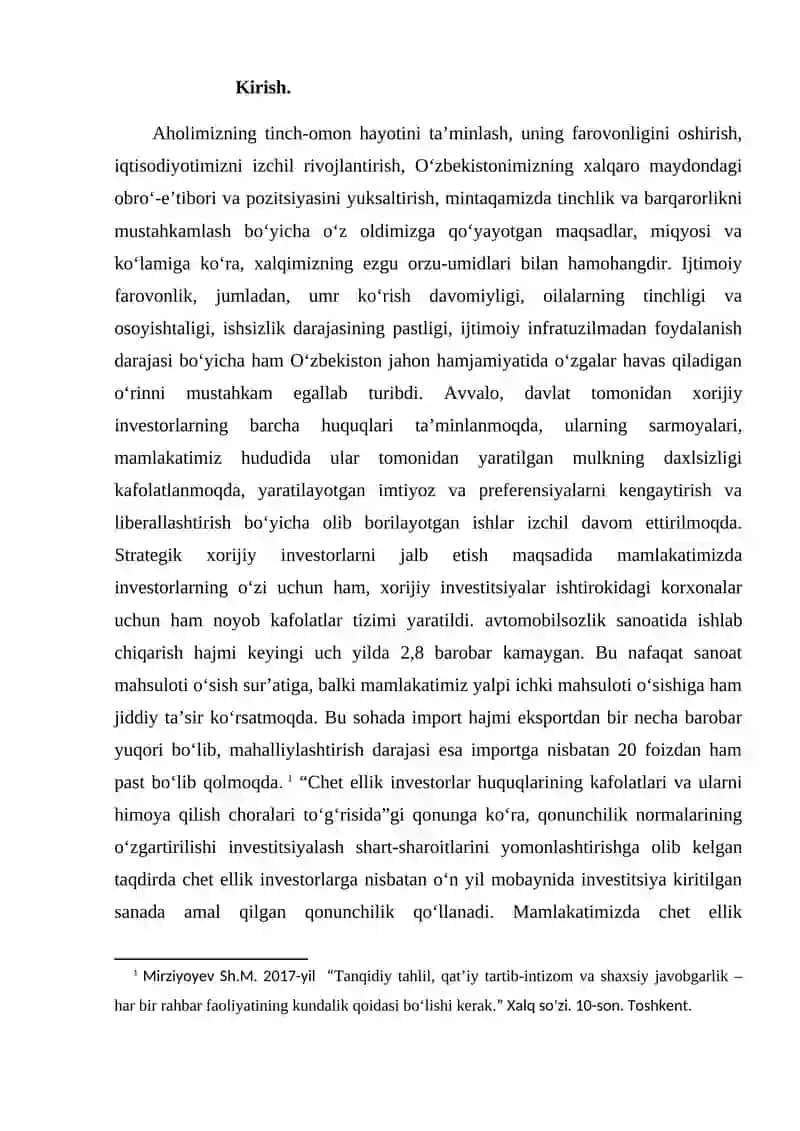 Sanoat iqtisodiyoti fanidan Faol investitsiya sharotida sanoat tarmoqlarida investitsion muhitni yaxshilash omillari 3