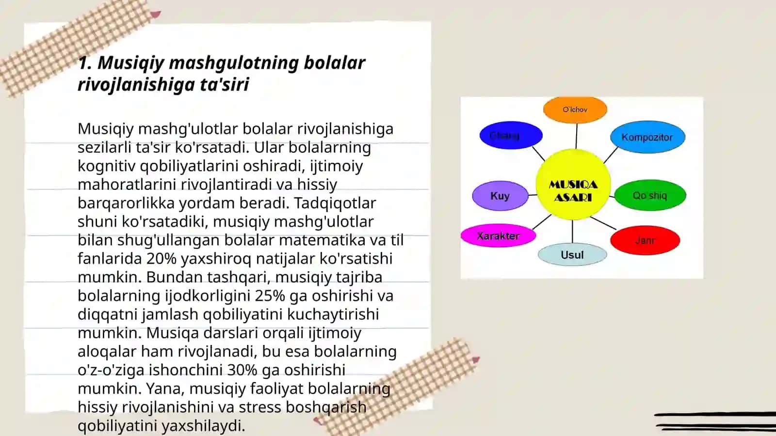Musiqiy mashgulotning ahamyati va korinishlari 3