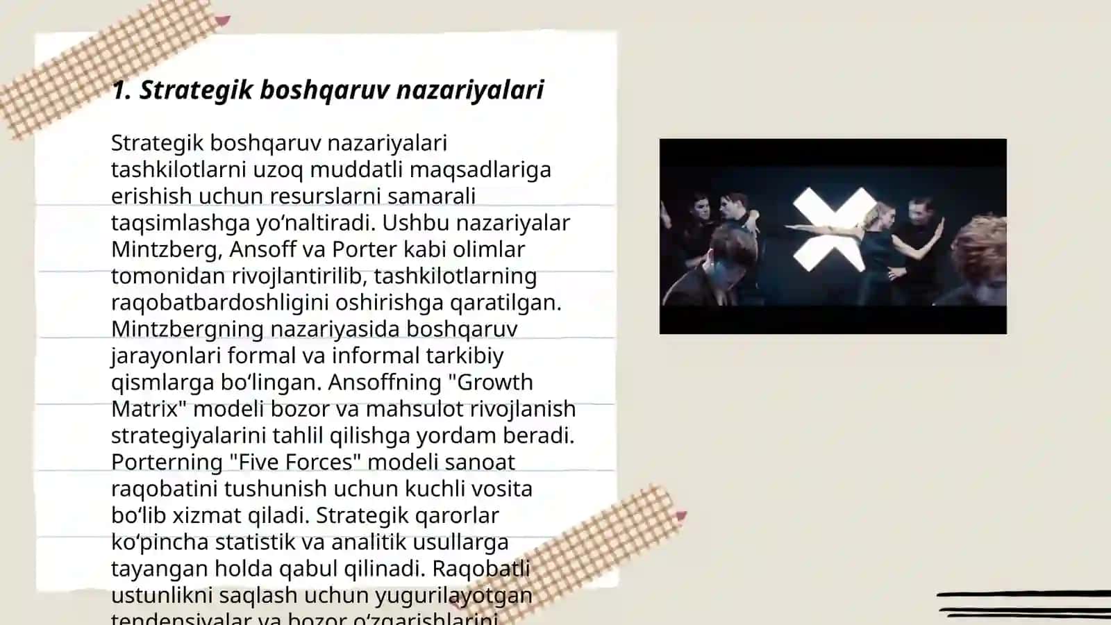 Strategik boshqaruv nazariyalari 3