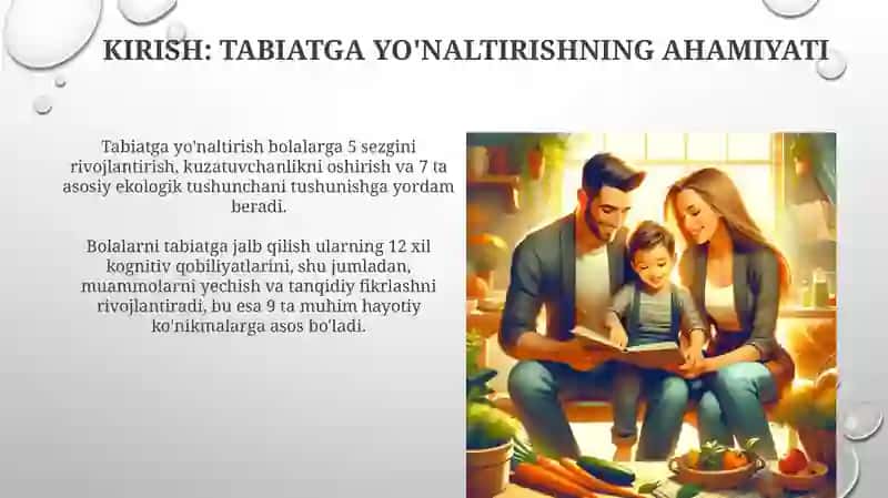 Tabiat bilan tanishtirishda tarbiyachiga qoʻyiladigan talablar va ish metodlari 3