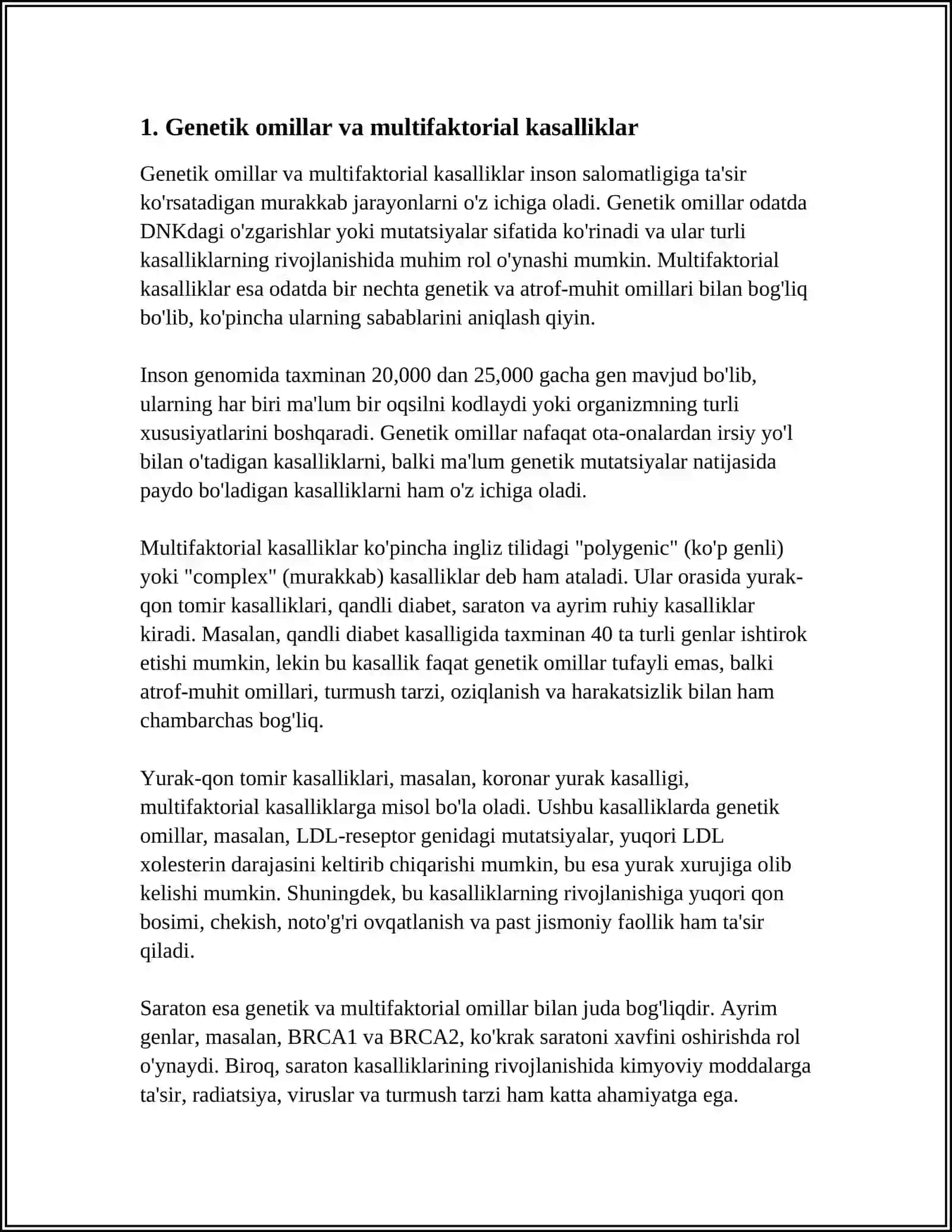 MULTIFAKTERIAL KASALLIKLAR 3