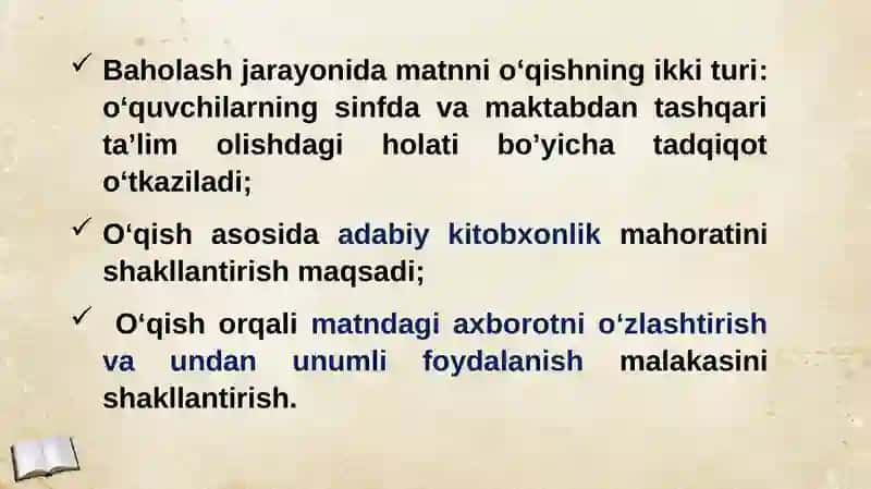 Xalqaro tadqiqotlarda boshlang‘ich 4-sinf o‘quvchilarini o‘qish savodxonligini baholash 3