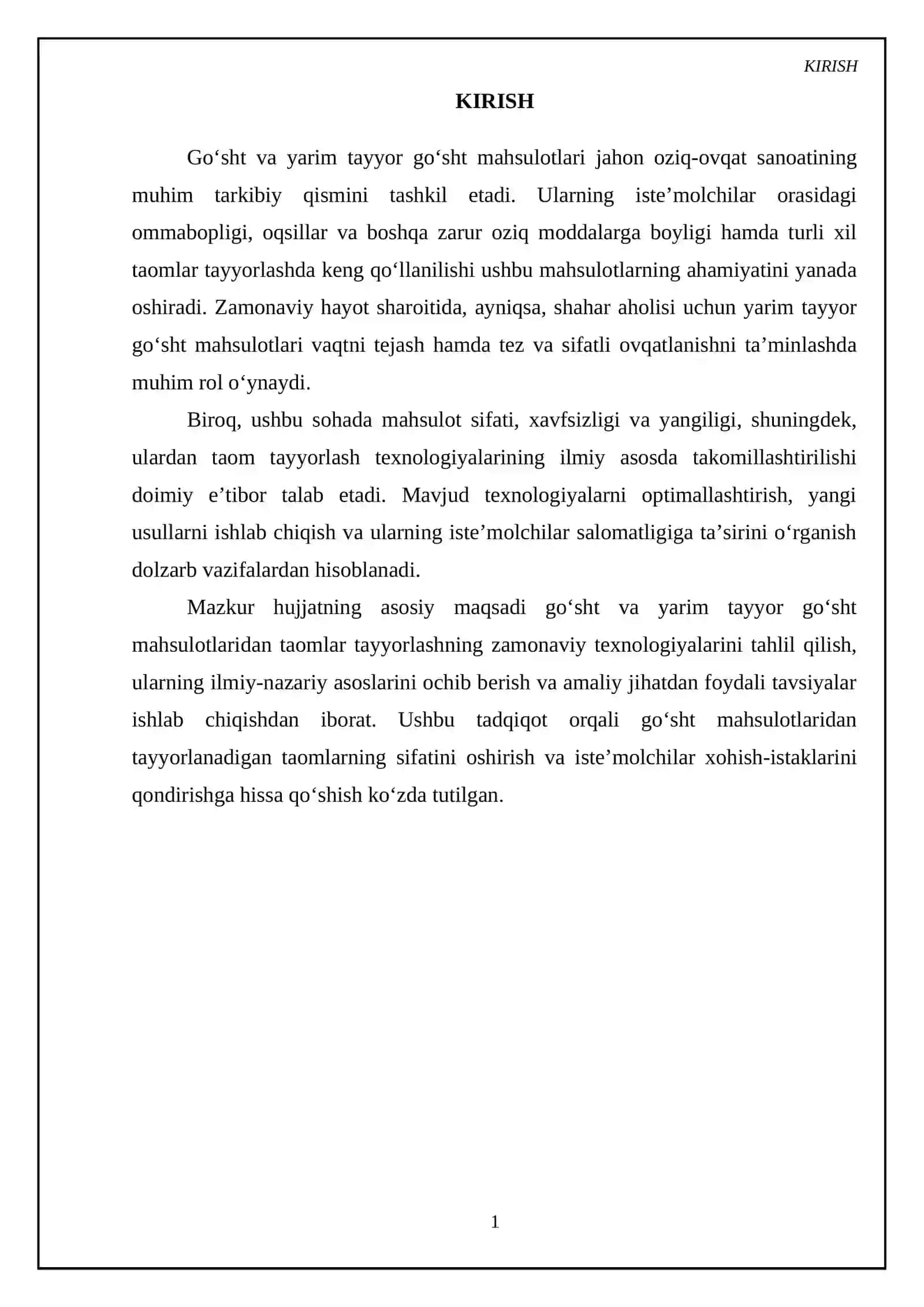 Go’sht va yarim tayyor mahsulotlar ulardan taom tayyorlash texnologiyasi 3