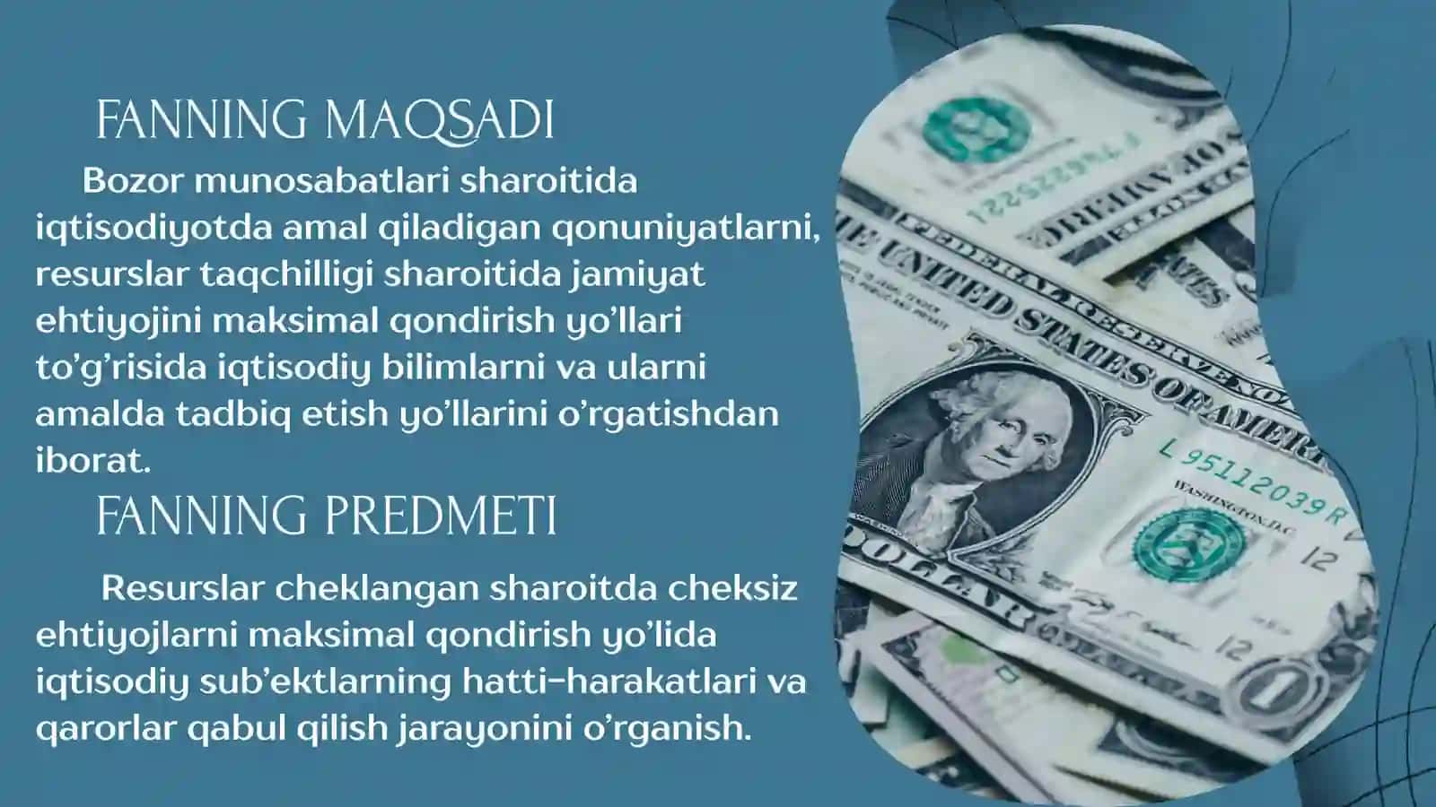 MIKROIQTISODIYOTGA KIRISH, IQTISODIY BAZIS TUSHUNCHALAR 3