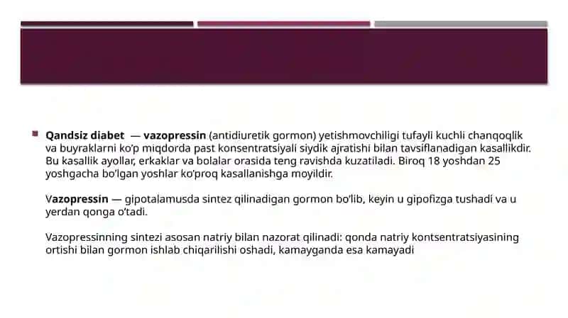 Qandsizdiabetni davolashda ishlatiladigan dorivositalar 3
