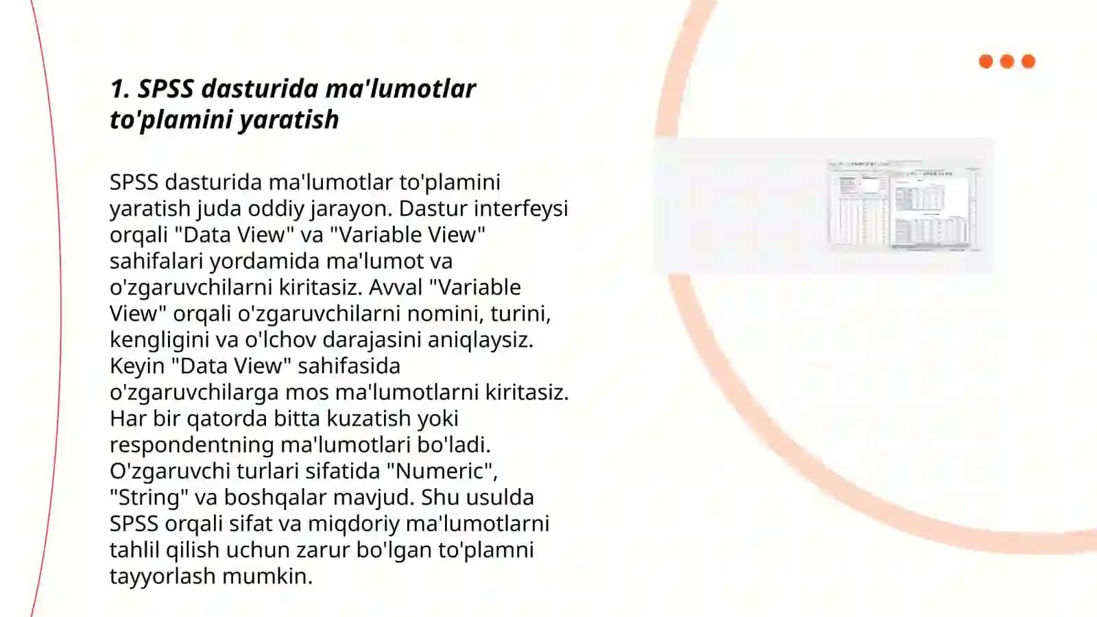 SPSS (IBM) dasturi 3