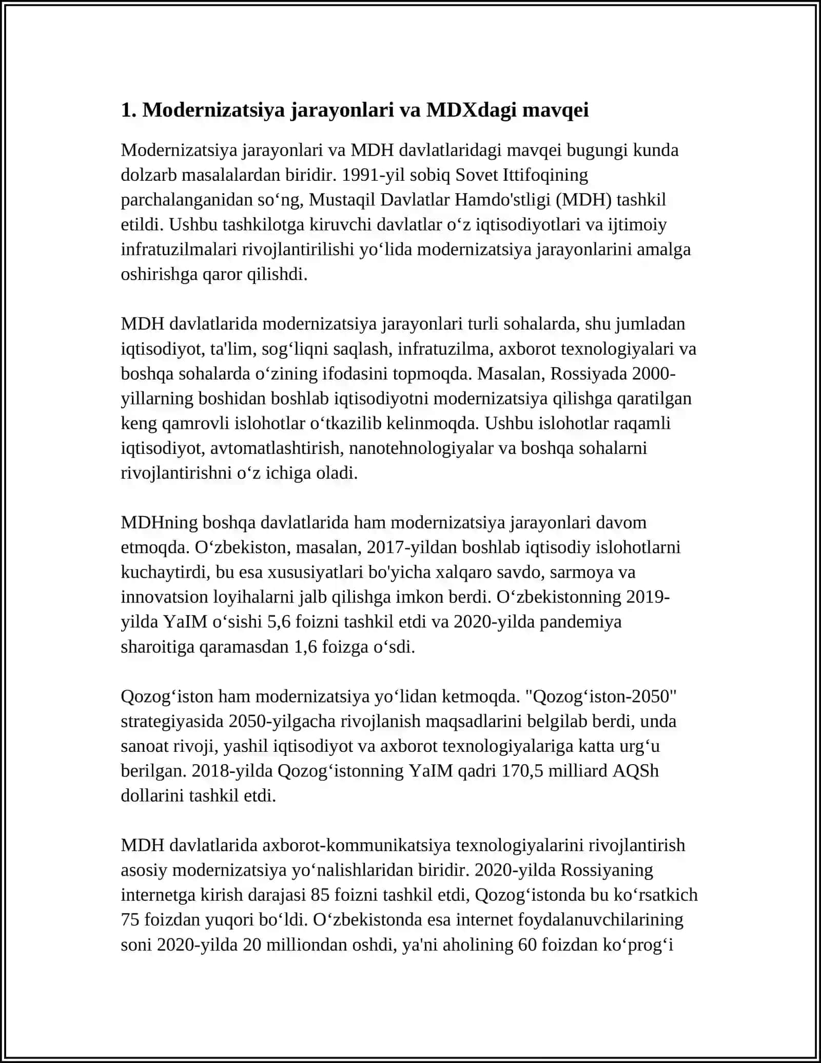 ÓZBEKISTONDI MDX DAGI ÓRNI 3