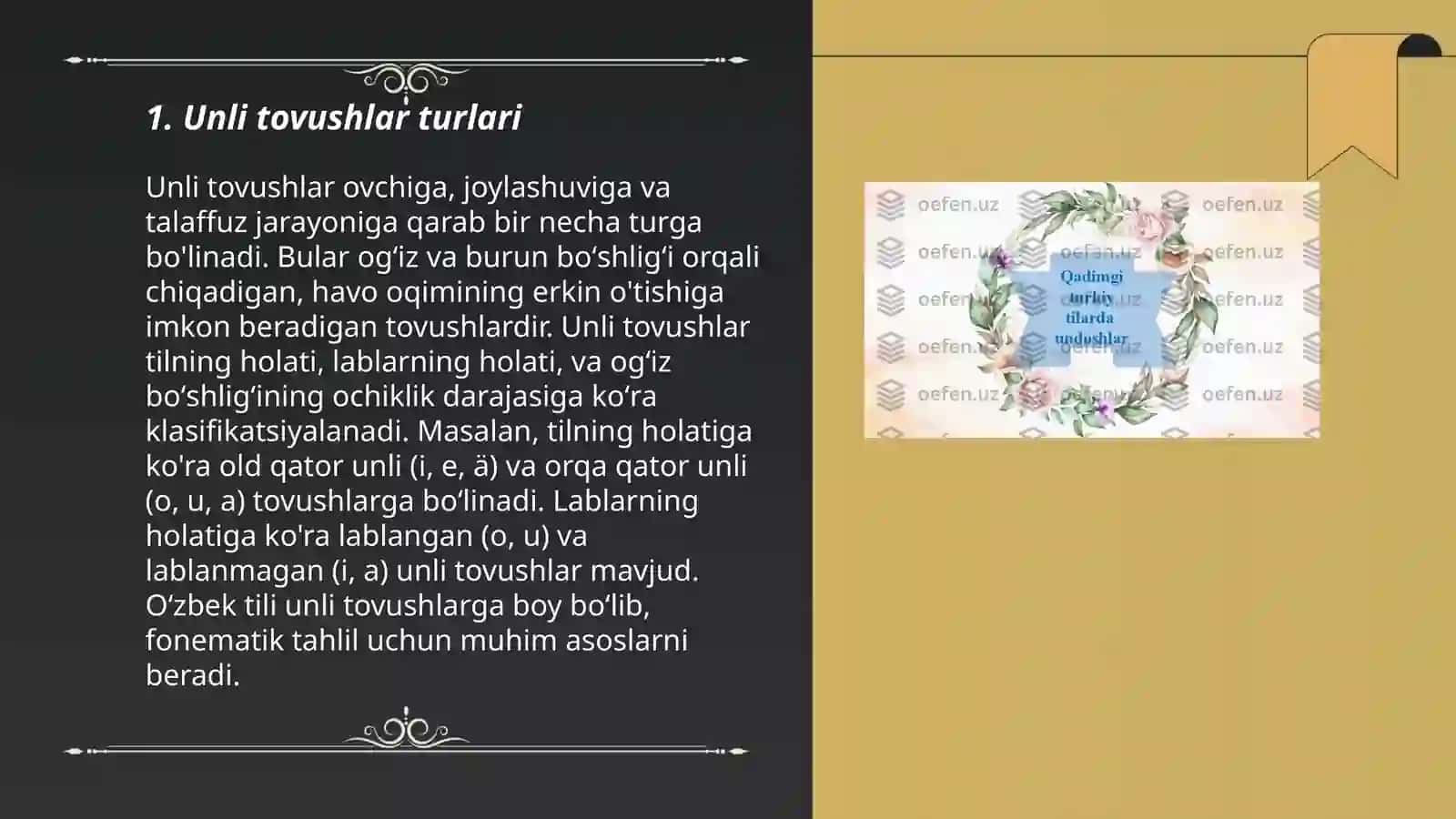 Fonetik unli va undosh tovushlar 3
