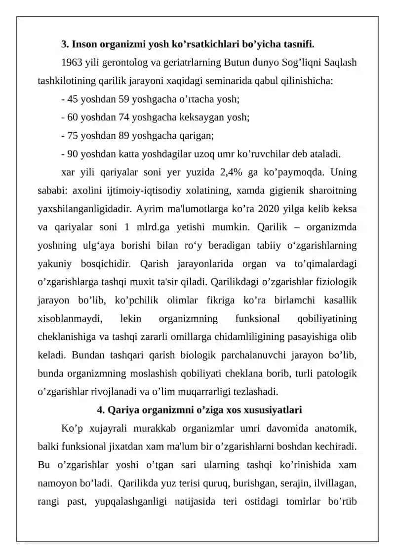 Gerontologiya fani to’g’risida umumiy tushuncha 3