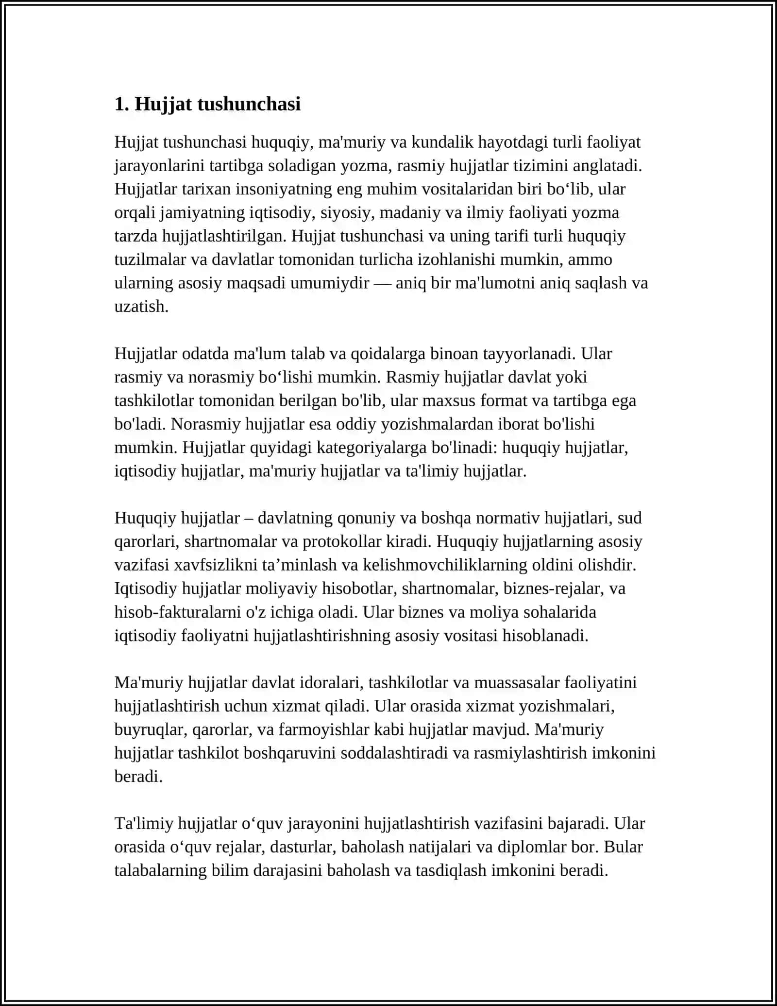 Hujjat va uning turlari 3