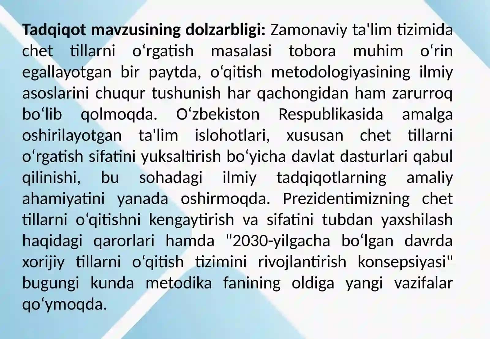 Chet til o‘rgatishda tarixiy metodlarning o‘rni 3