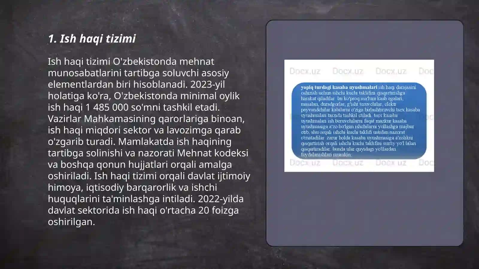 Ish haqi va mehnat munosabatlari 3