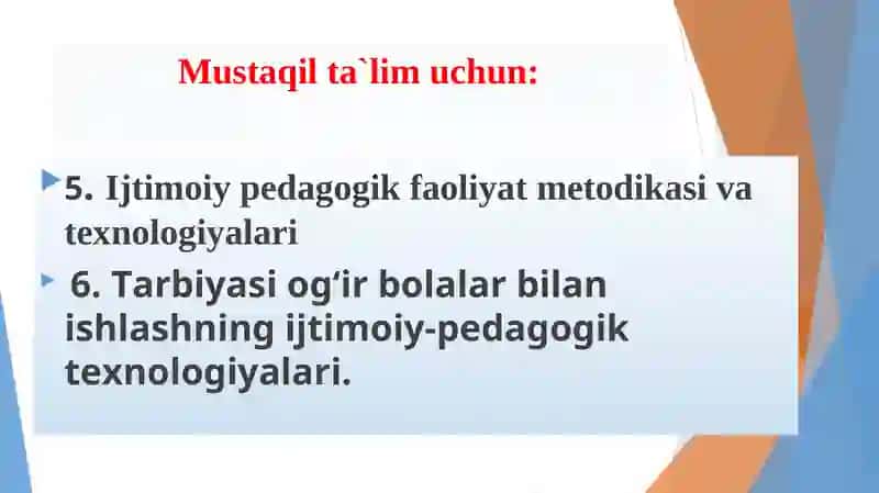Nomaqbul oilalar bilan ishlashning ijtimoiy-pedagogik texnologiyalari 3