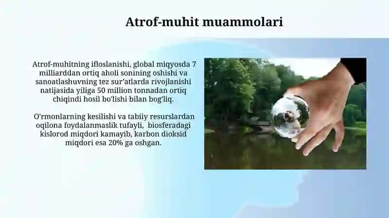 Ekologiya. Odam va biosfera. 3