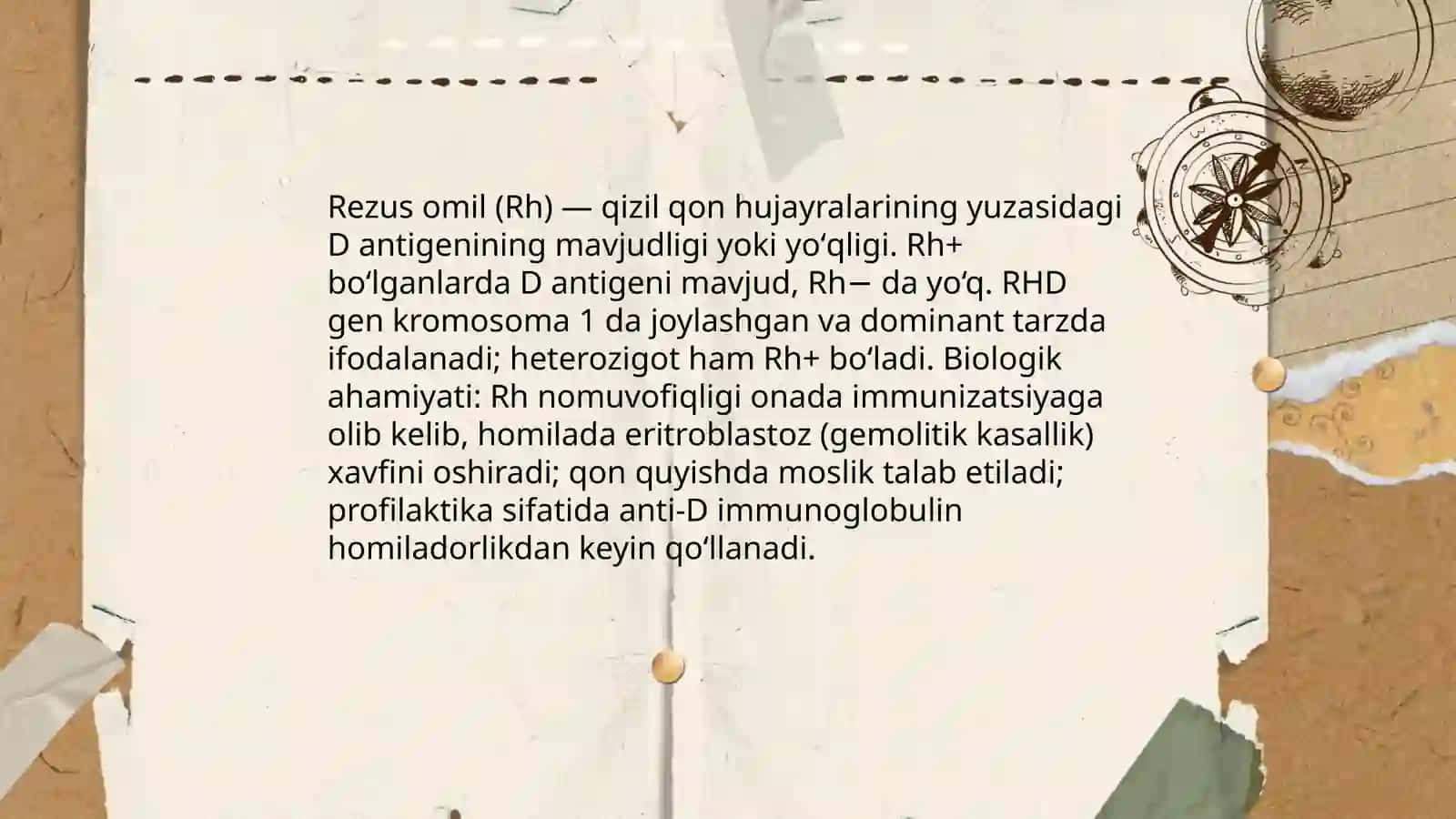 REZUS OMIL VA UNI ANIQLASH USULLARI 3