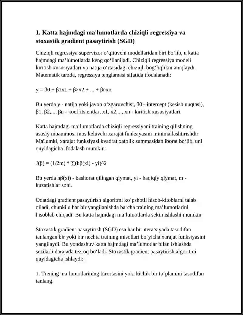 SUPERVISED LEARNING MODELLARI (REGRESSION VA CLASSIFICATION) 3