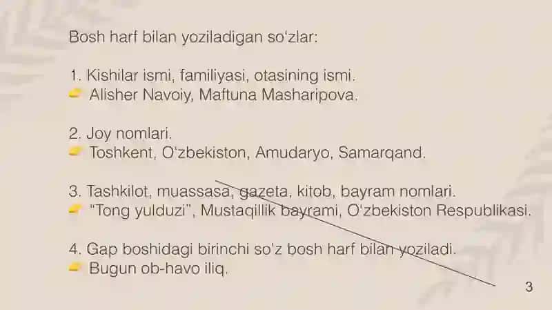 bosh harflar imlosi 3