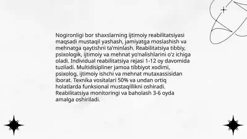 Nogironligi bor shaxslarning ijtimoiy reabilitatsiyasi 3