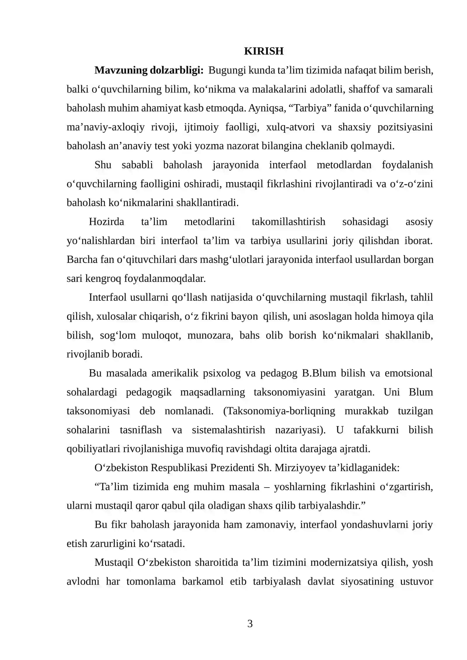 TARBIYA FANINING O‘ZIGA XOSLIKLARINI QIYOSIY TAHLIL QILISH 3