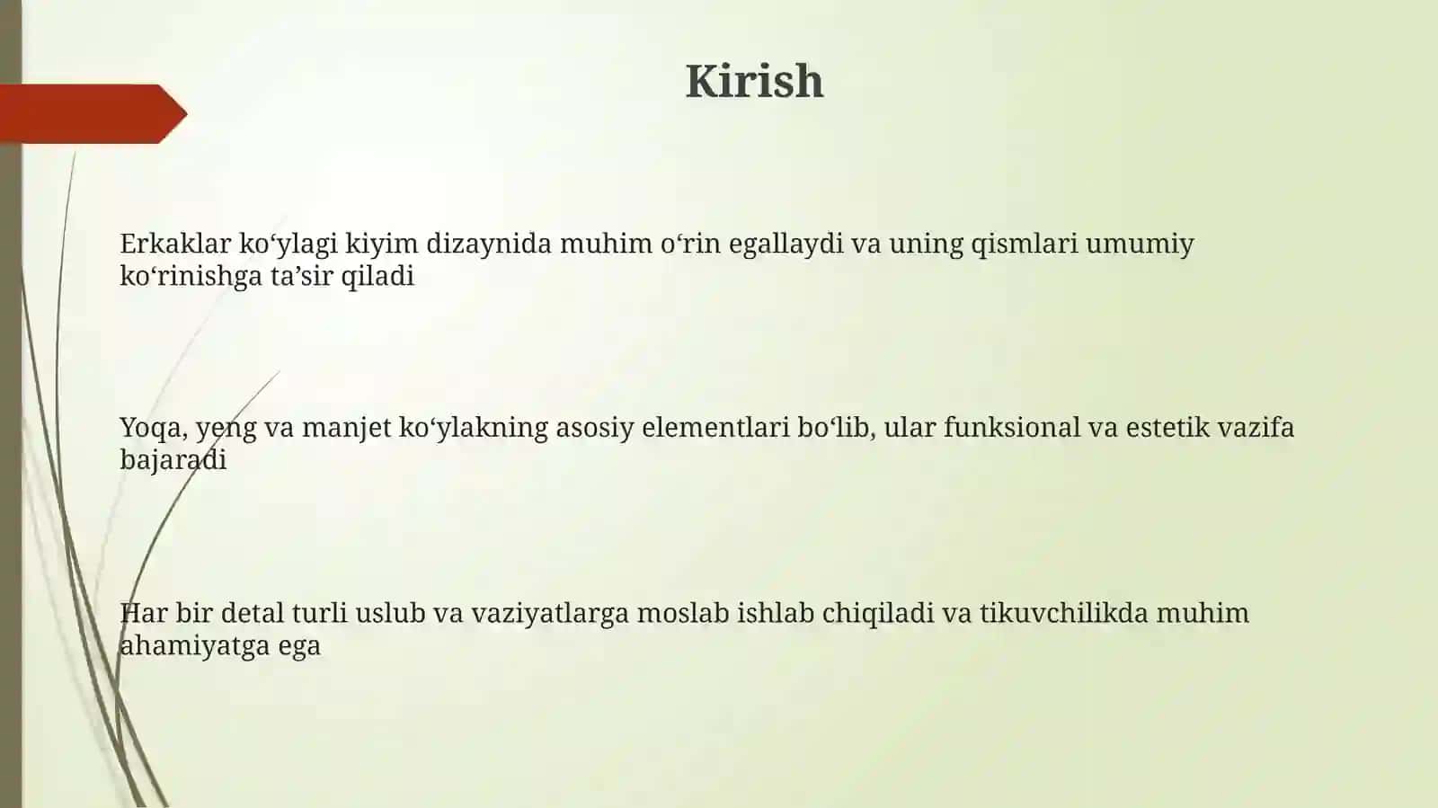 Erkaklar ko'ylagiga yoqa yeng va manjet namunalarini 3