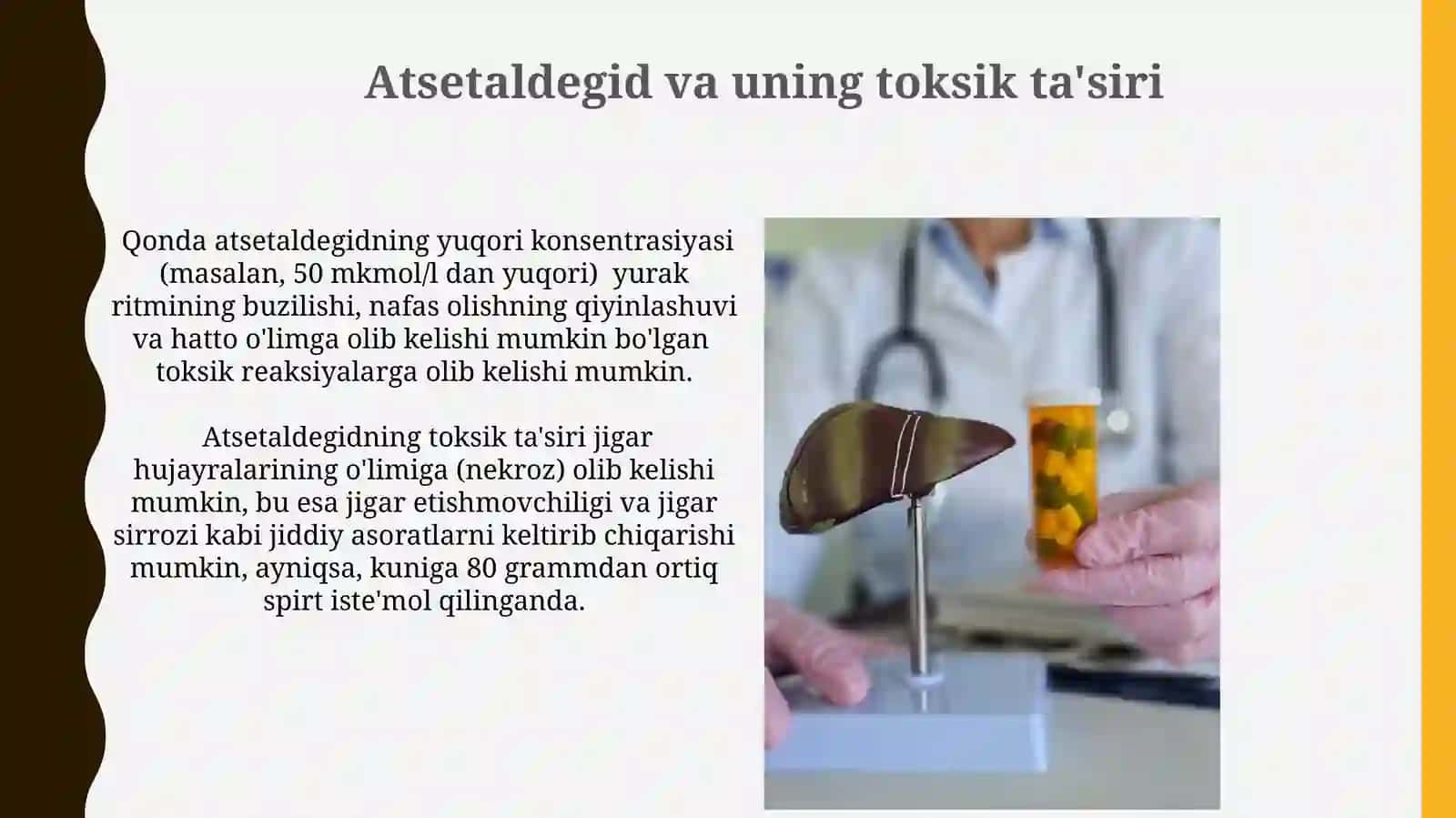 Jigarda garmonlarninig zararsizlantirilishi, klinik ahamiyati. Etanol metobolizmi 3