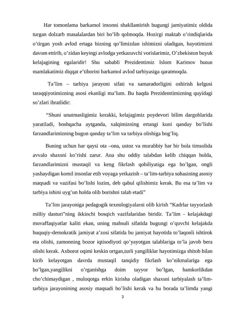 Boshlang'ich sinflarda yuza tushunchasiga oid masalalar yechishga o'rgatish metodikasi 3
