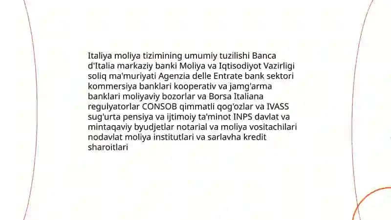 Italiya moliya tizimi 3