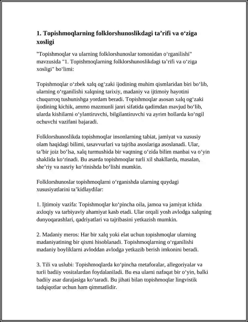 TOPISHMOQLAR VA ULARNING FOLKLORSHUNOSLAR TOMONIDAN ÒRGANILISHI 3