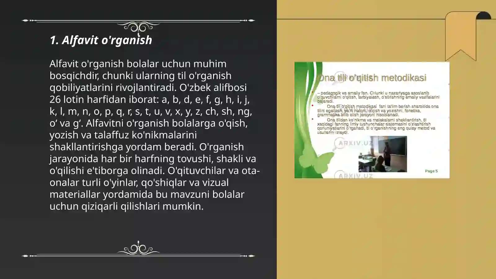 A-Z Metodidan Ona Tili Darslarida Foydalanish 3