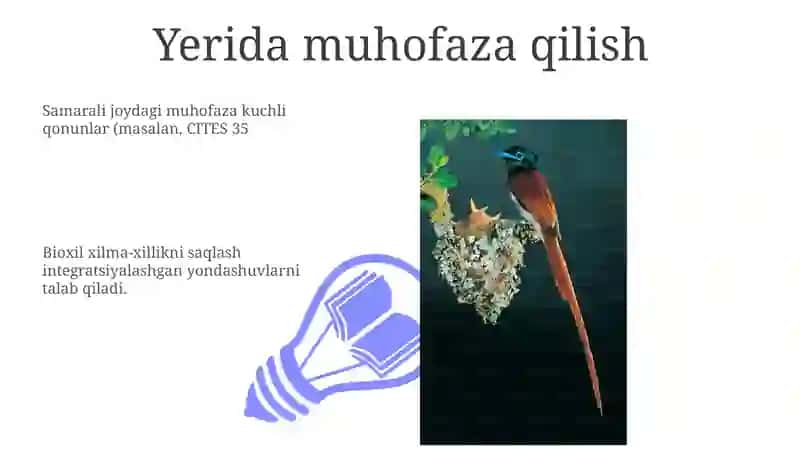 Biologik xilma xillikni asrash muammolari 3