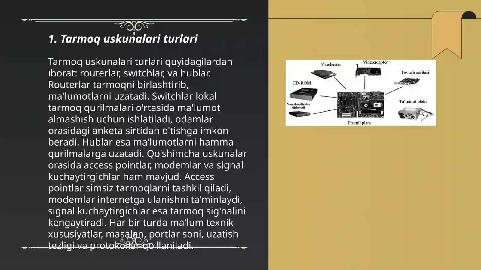 Tarmoq sohalarida apparat ta'minotini kommutatorlash 3