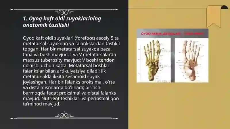 Oyoq kaft oldi suyaklari 3