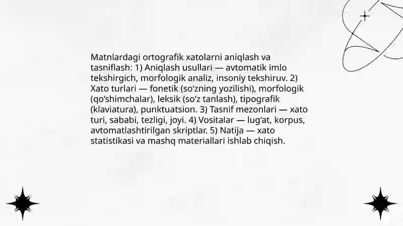 Matnlarni imloviy tahlil qilish va imloviy savodxonlikni oshirish uchun mashqlar ishlab chiqish 3