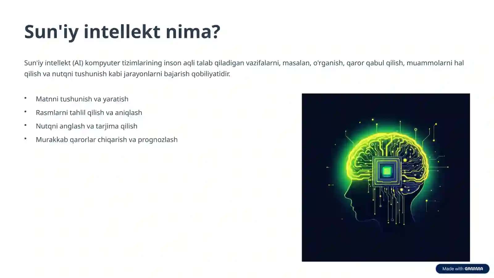 SUN'IY INTELLEKT (AI): KELAJAK TEXNOLOGIYASI 3