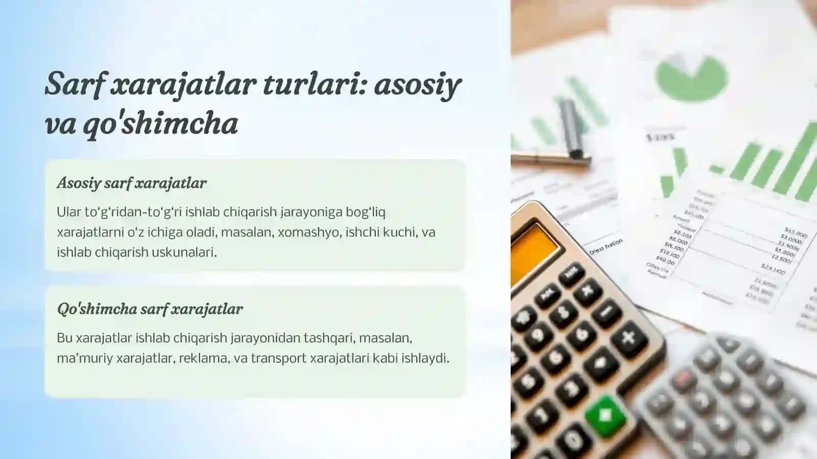 slayd TADBIRKORLIK FAOLIYATIDA SARF- XARAJATLAR VA FOYDA 3