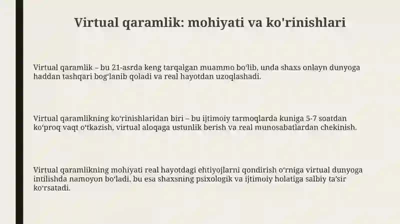 Virtual-tutqunlik manqurtluk voditasi 3