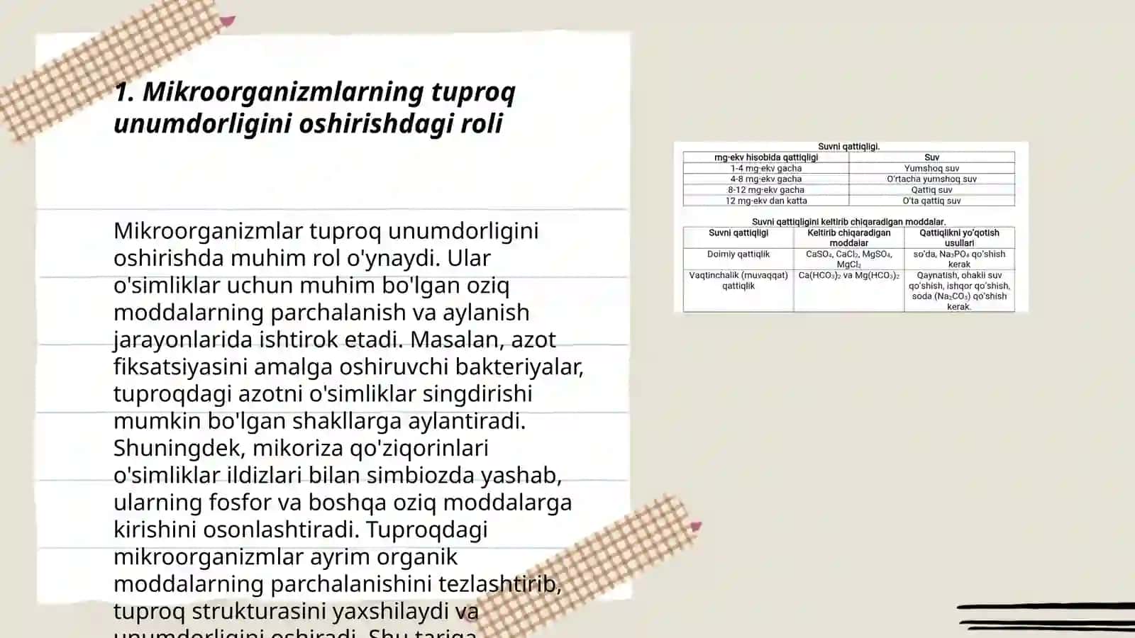 Mikroorganizimlarning tabiatdagi va xalq xo'joligidagi ahamiyati 3