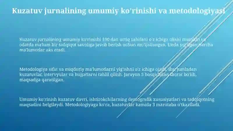 Kuzatish kundaligi mazmuninig taxlili 3