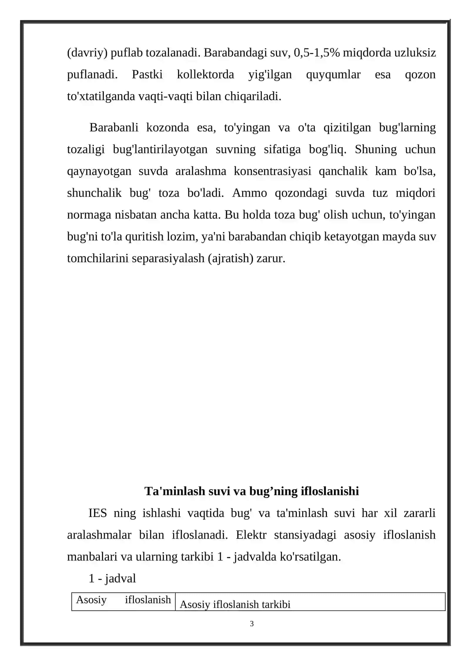 “BARABANLI QOZONDA POG’ONALI BUG’LANTIRIRISH, BUG‘NI YUVISH” MAVZUSIDAGI KURS ISHI 3
