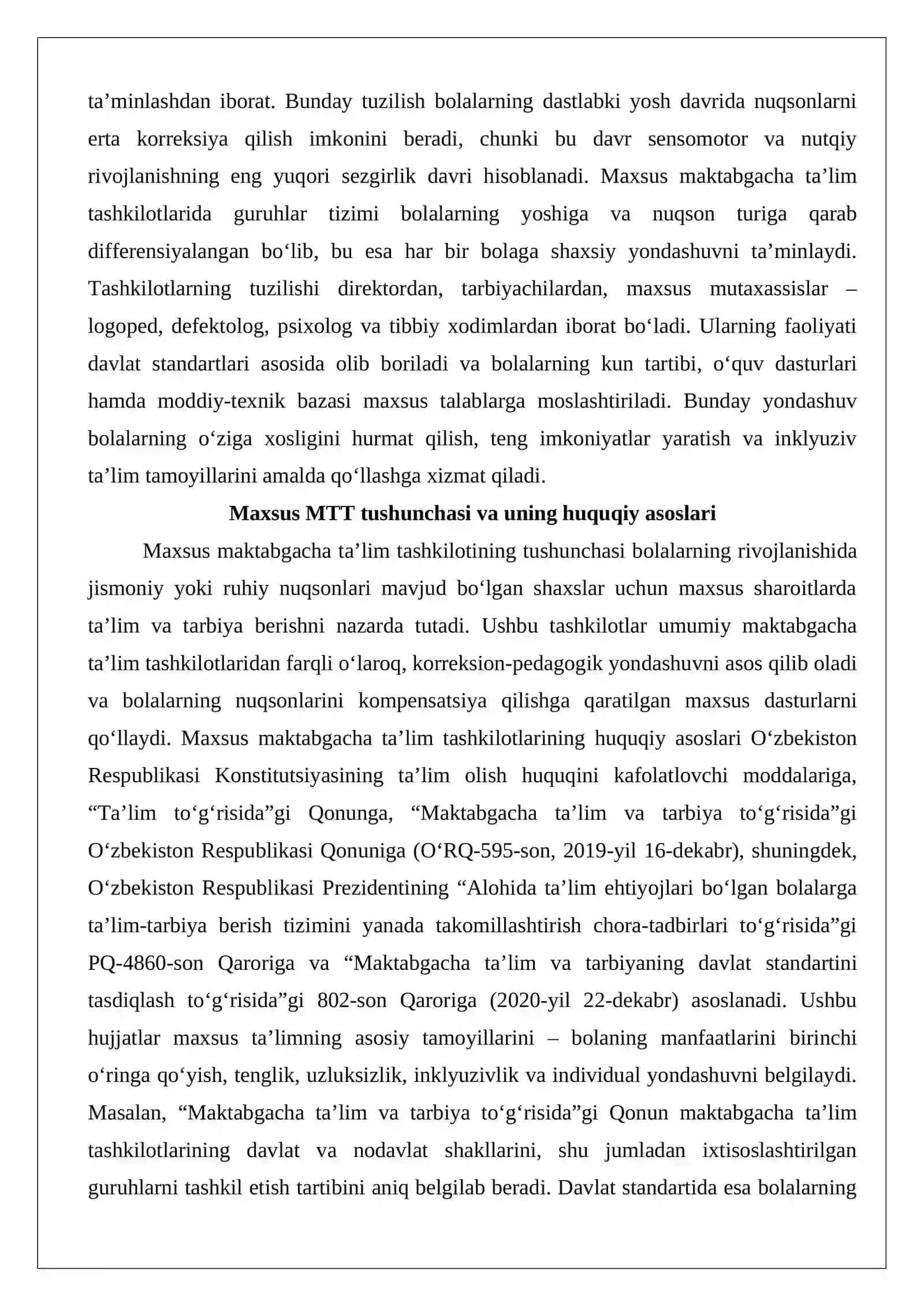 Maxsus maktabgacha ta’lim tashkilotidagi guruhlar va undagi logoped ishi 3