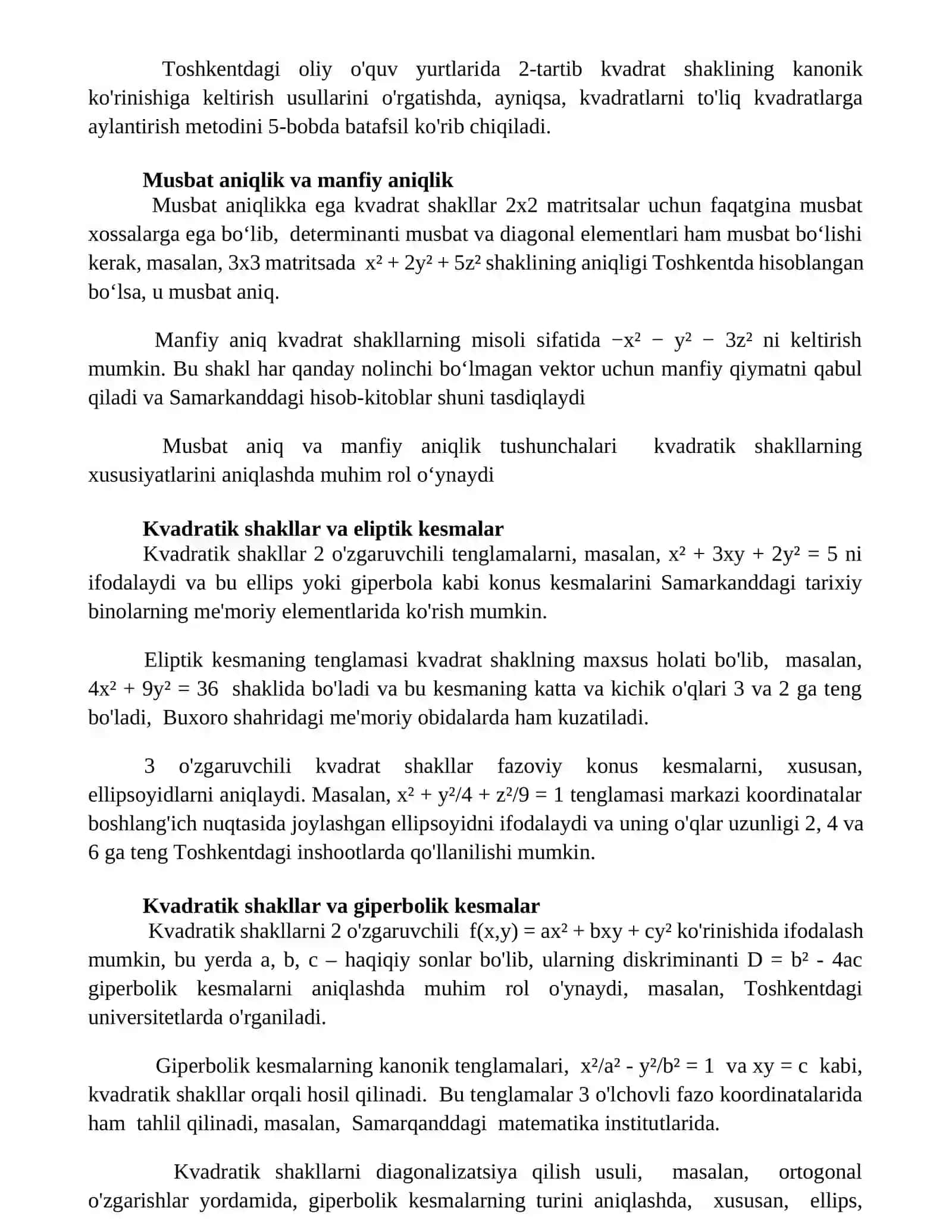 Kvadratik formalar 3